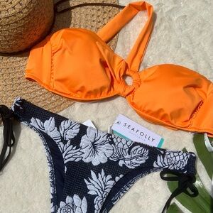 Seafolly One Shoulder Ring Bikini Set